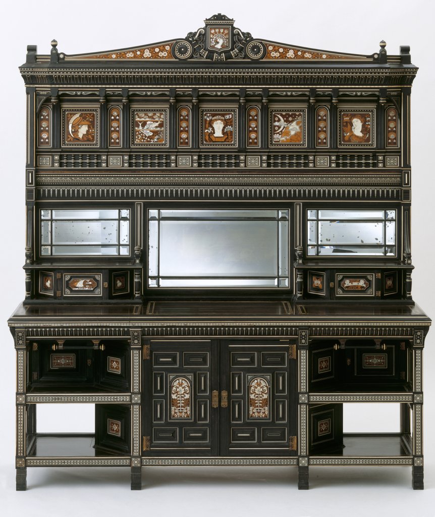 Detail of The Juno Cabinet by Bruce James Talbert