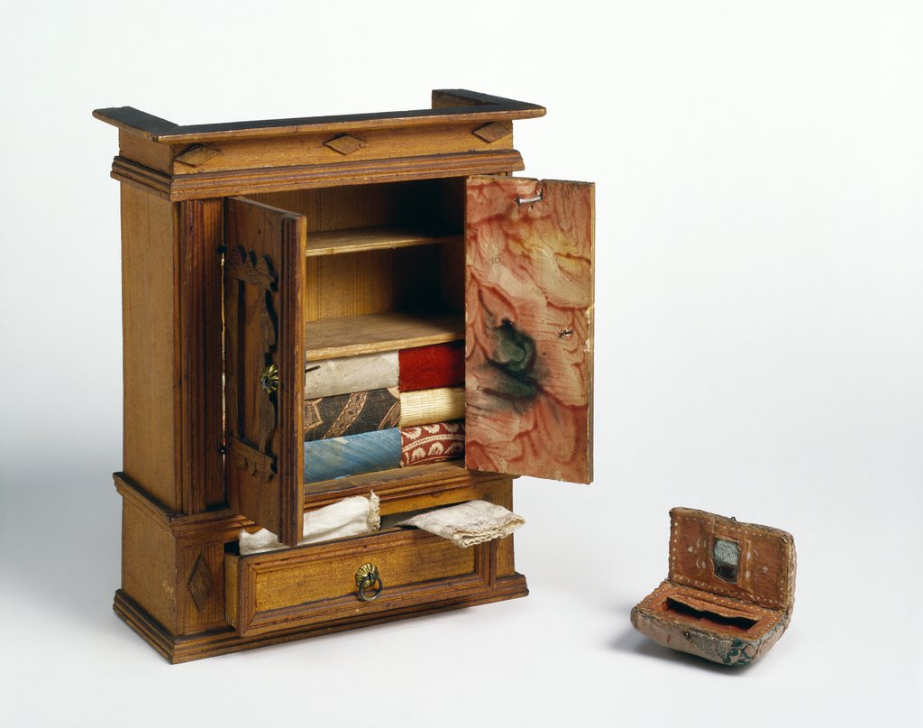 Detail of Doll' s cabinet by Unknown
