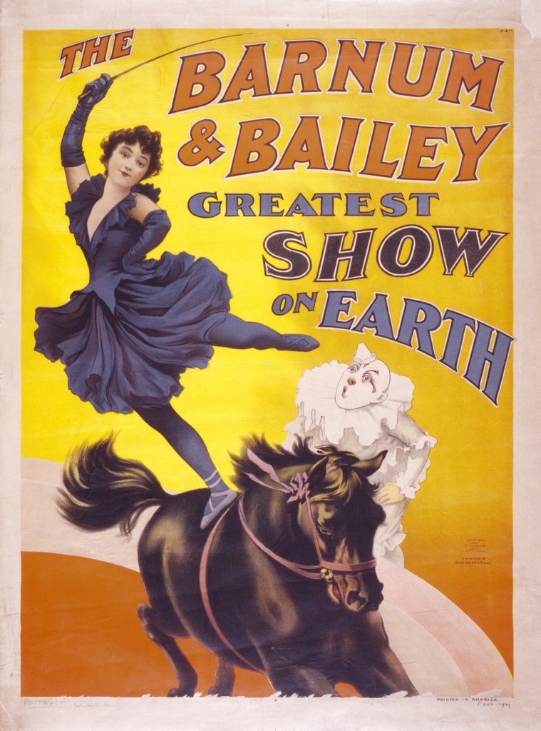 Detail of The Barnum & Bailey greatest show on earth by Edward Henry Potthast