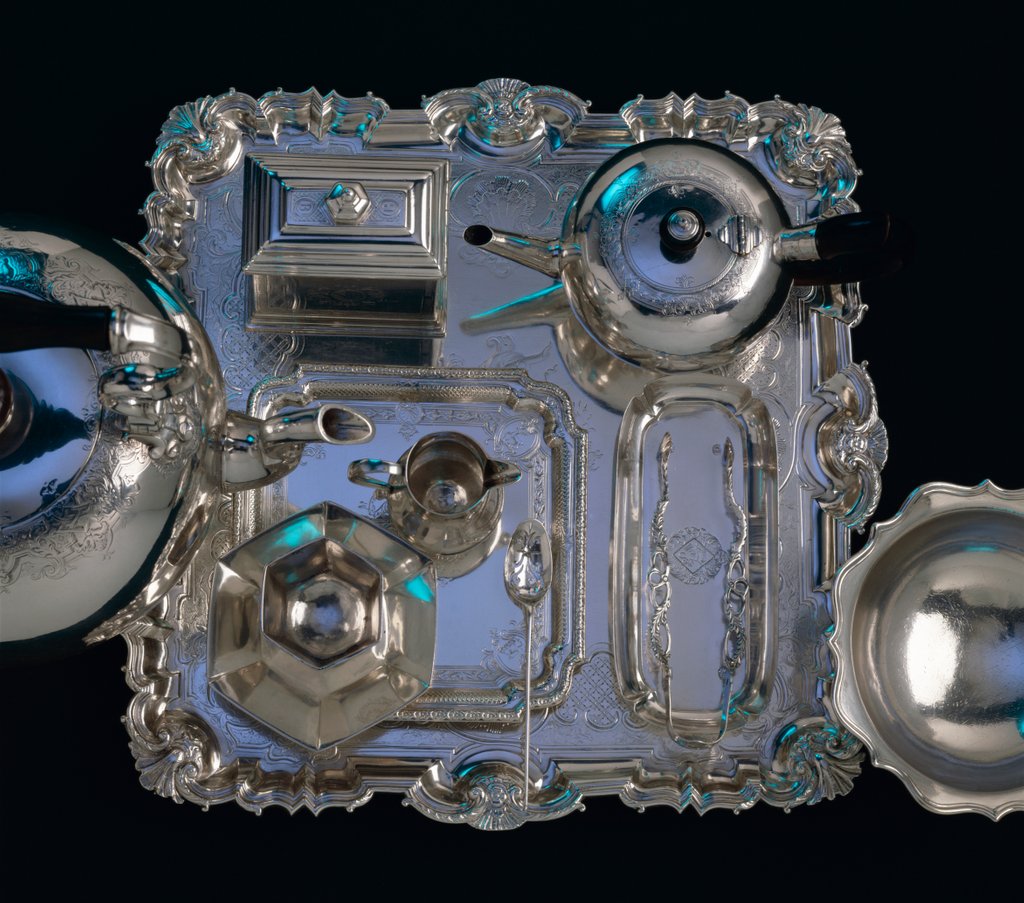 Detail of Tea Service. London, England, mid-18th century by Paul de lamerie