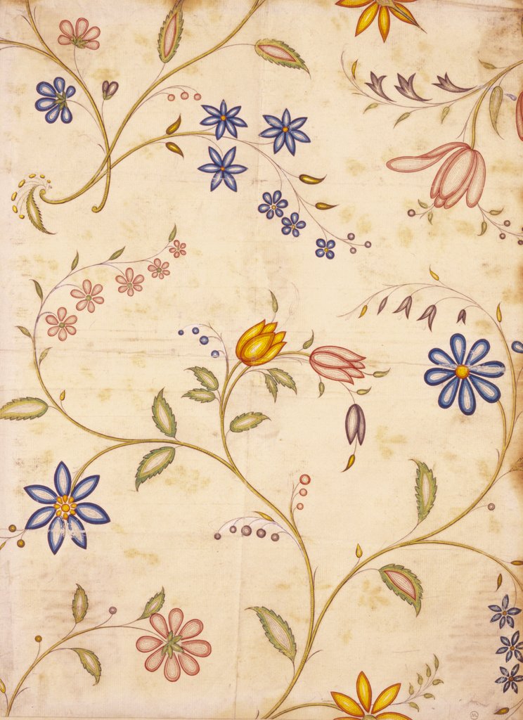 Detail of Design for chintz by Unknown