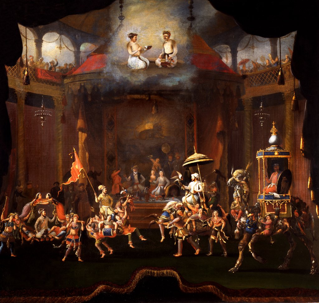 Detail of Parade of the Sons of Shah Jahan by Willem Schellinks