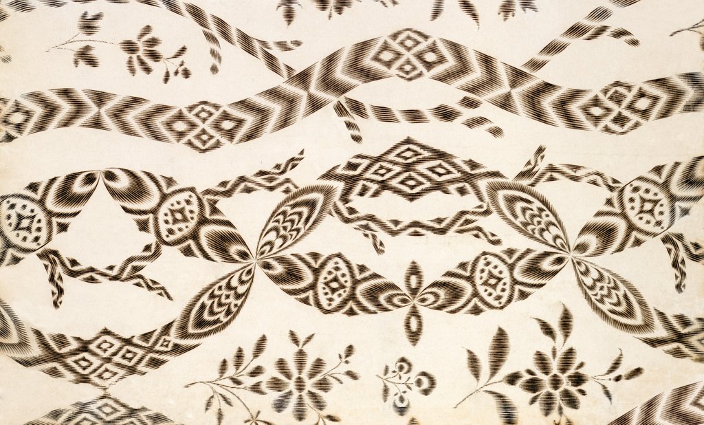 Detail of Textile design by Unknown