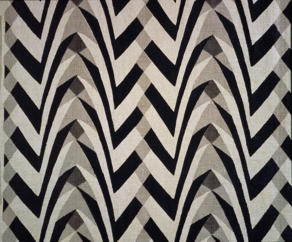Detail of Furnishing fabric with chevron-like bands by Gregory Brown