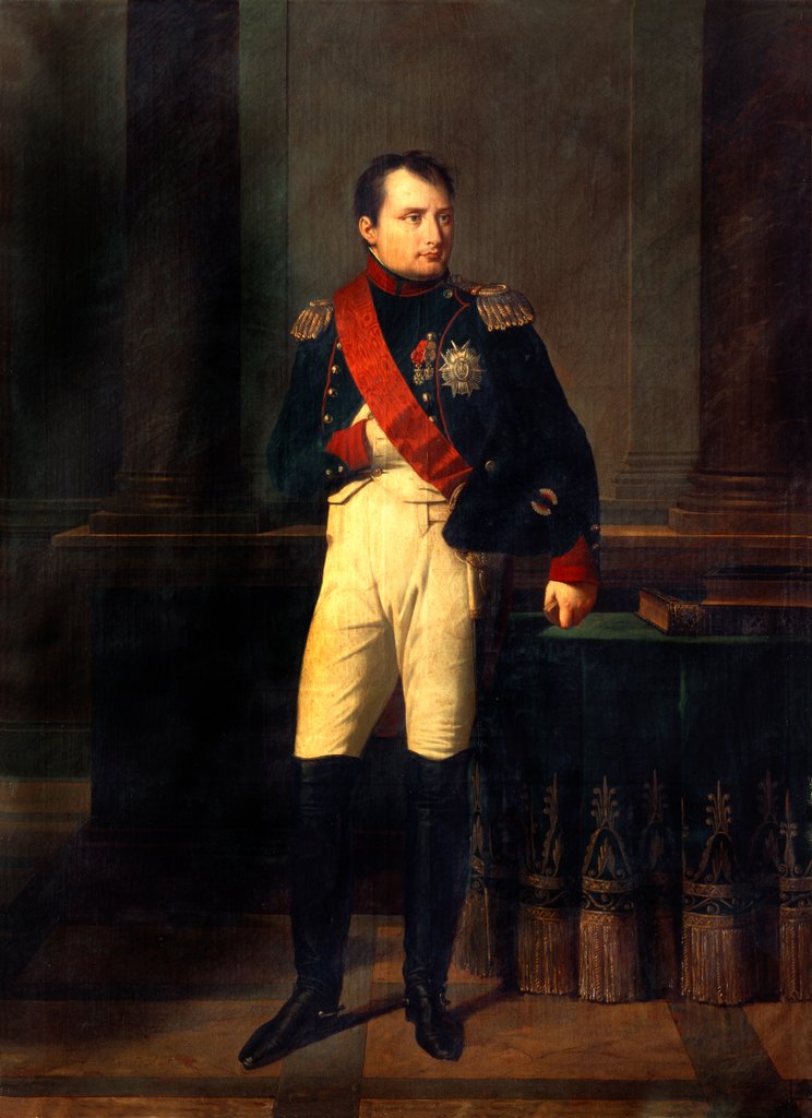 Detail of Napoleon Bonaparte by Robert Lefevre