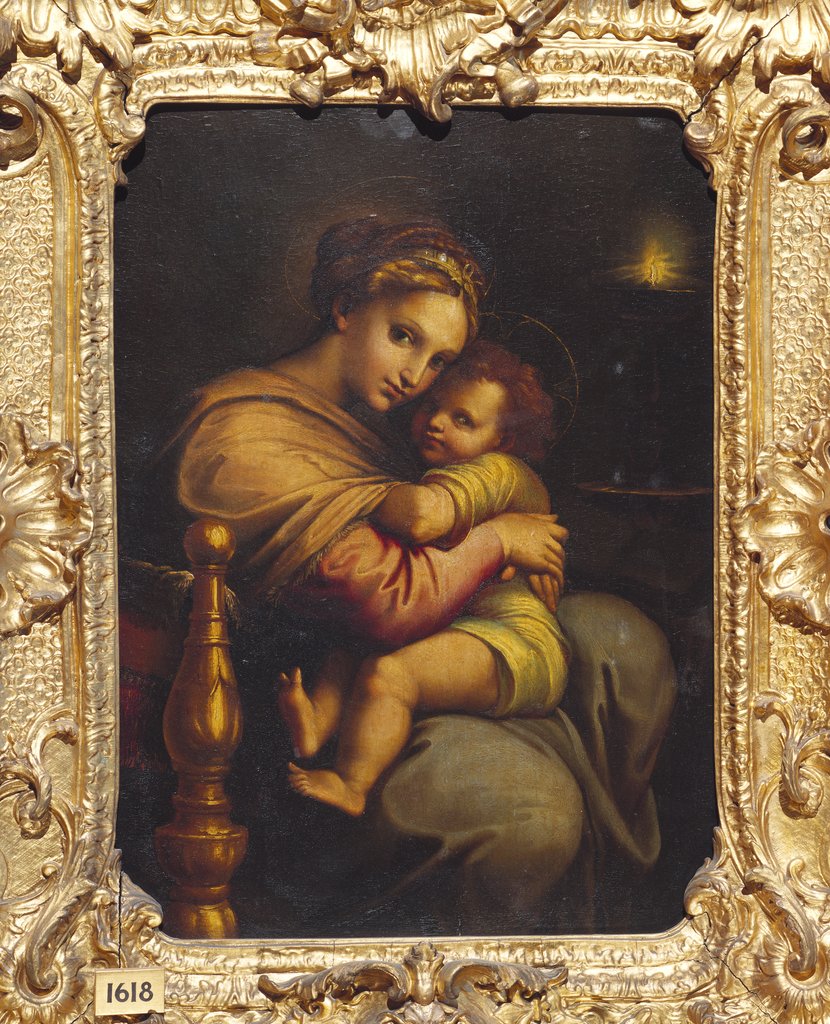Detail of The Virgin and Child by Raphael