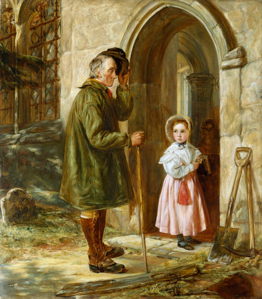 Detail of The Contrast - Youth and Age by John Callcott Horsley