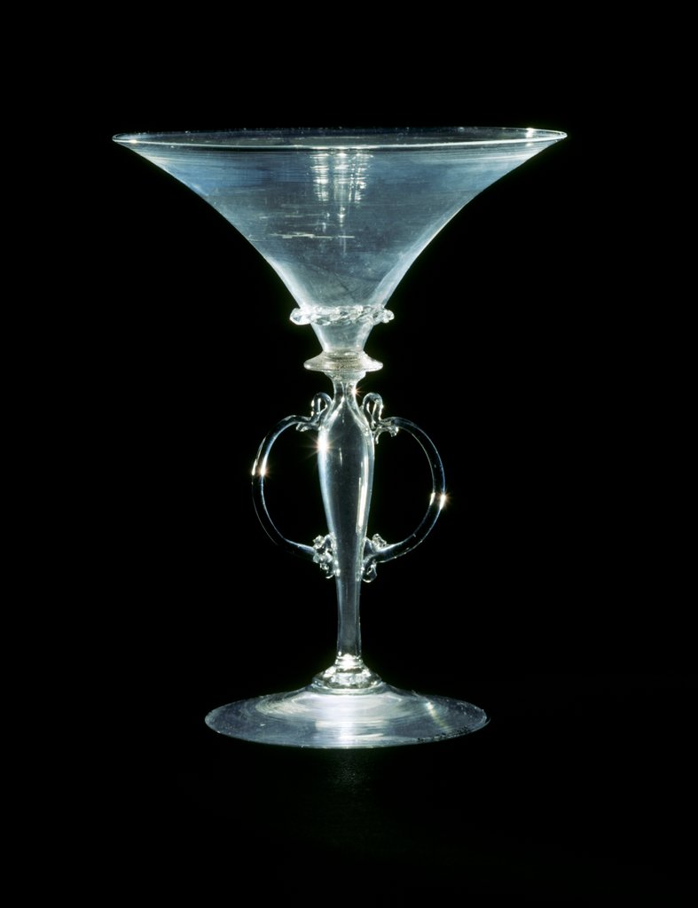 Detail of Trumpet-shaped wine glass by Unknown