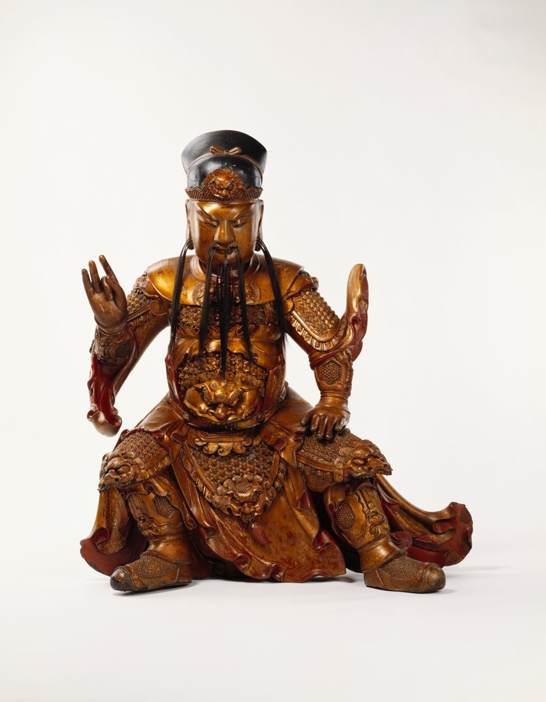 Detail of Temple figure. China, Ming or Qing Dinasty, 17th-18th century by Unknown