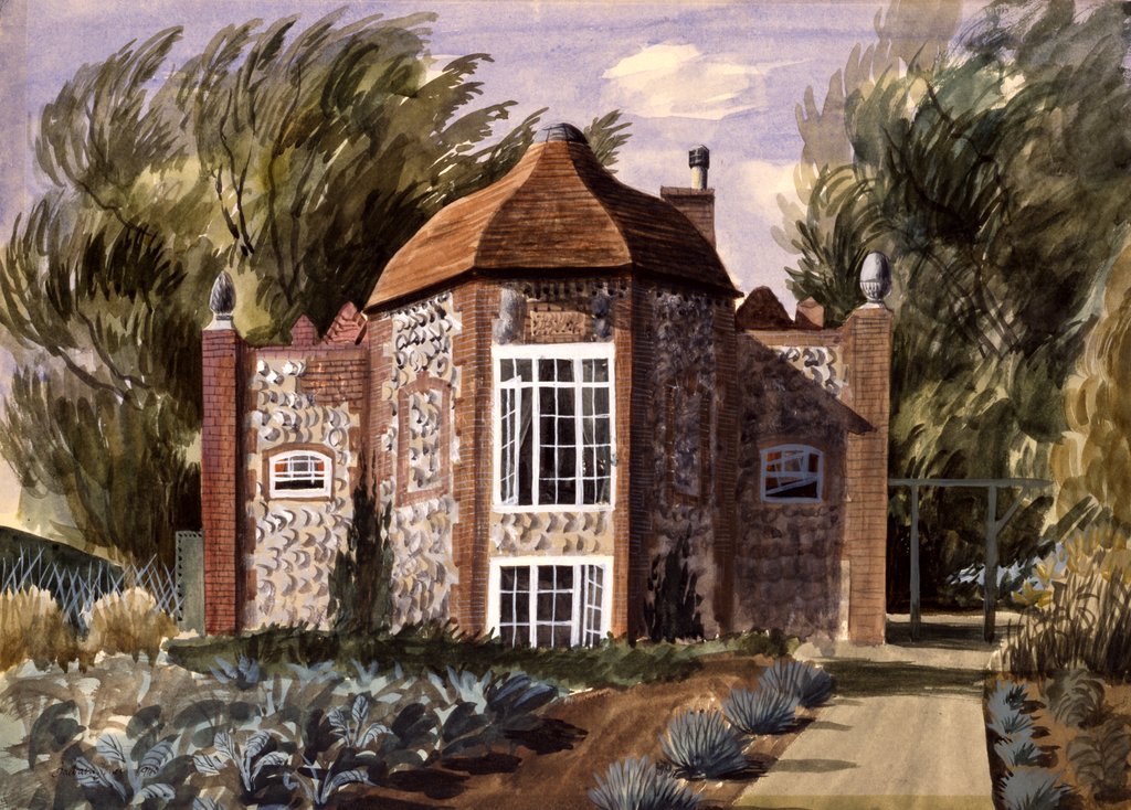 Detail of Hop Castle, Chieveley by Barbara Jones