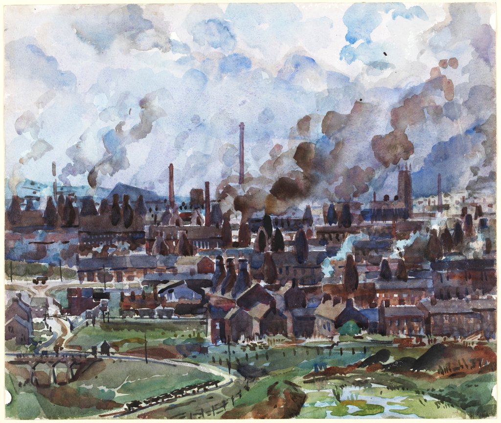 Detail of The Potteries by Alan Ian Ronald