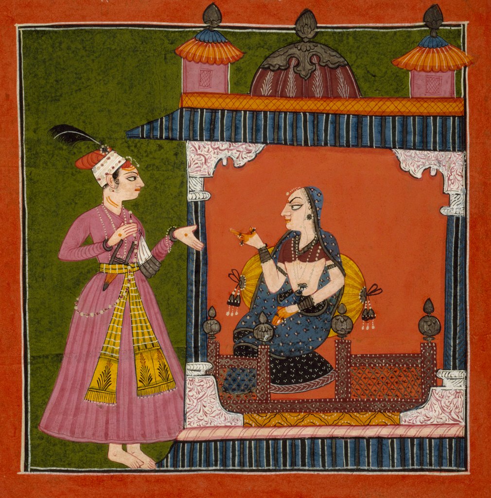 Detail of Lady in her chamber awaiting her lover by Unknown