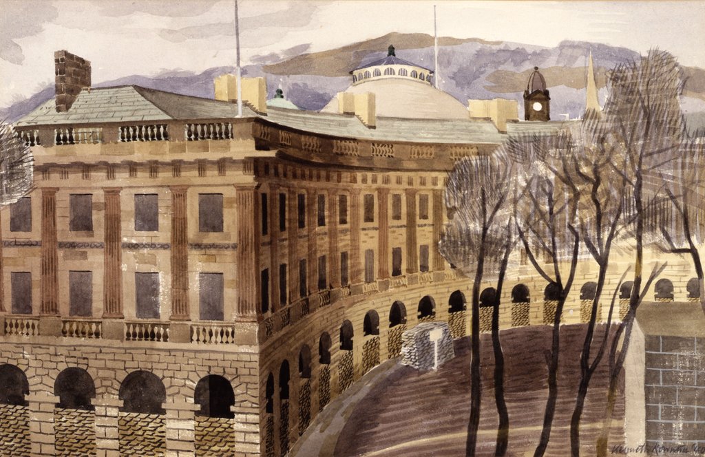 Detail of The Crescent, Buxton by Kenneth Rowntree