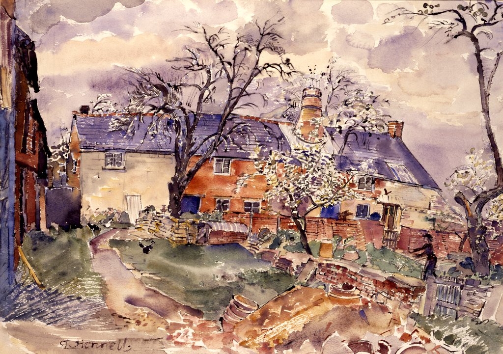 Detail of The Winchcombe Pottery by Thomas Hennell