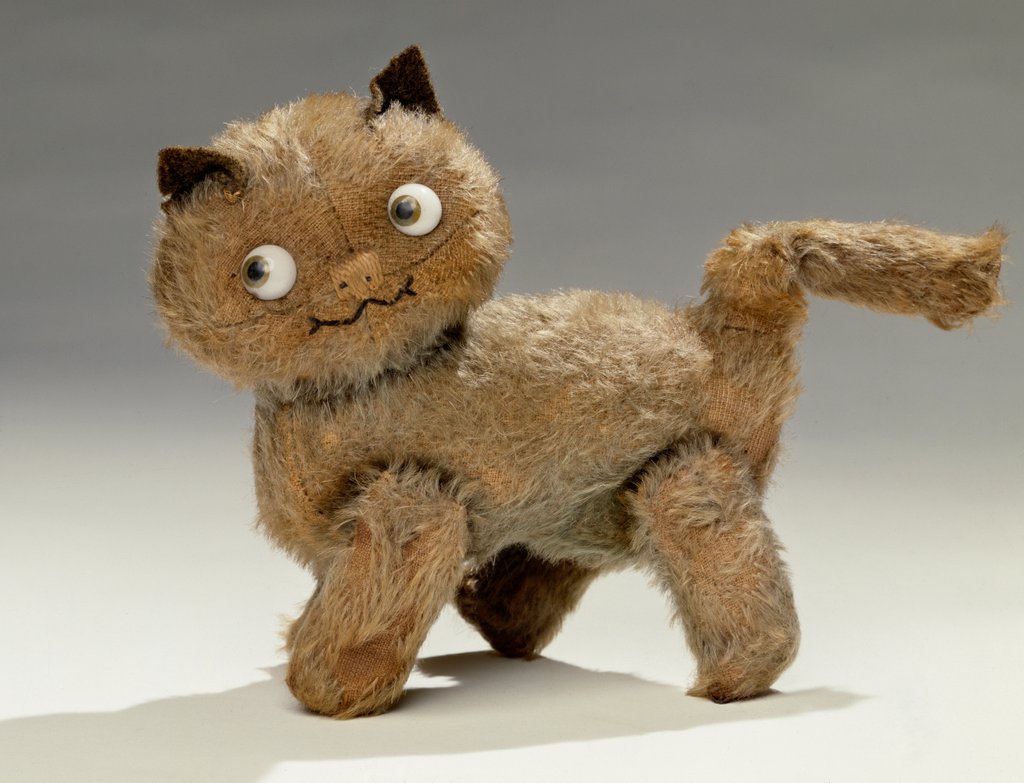 Detail of Soft toy cat. England, early 20th century by Unknown