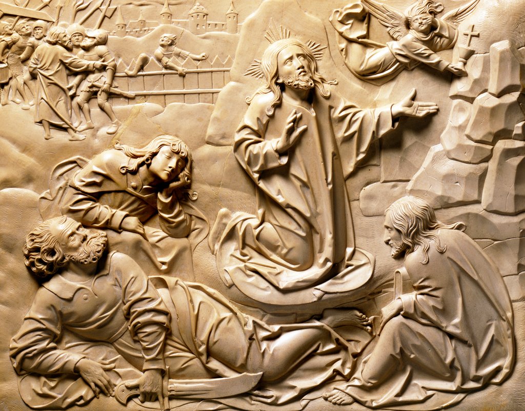 Detail of The Betrayal of Christ, relief after Albrecht Durer. Germany, 16th century by Victor Kayser