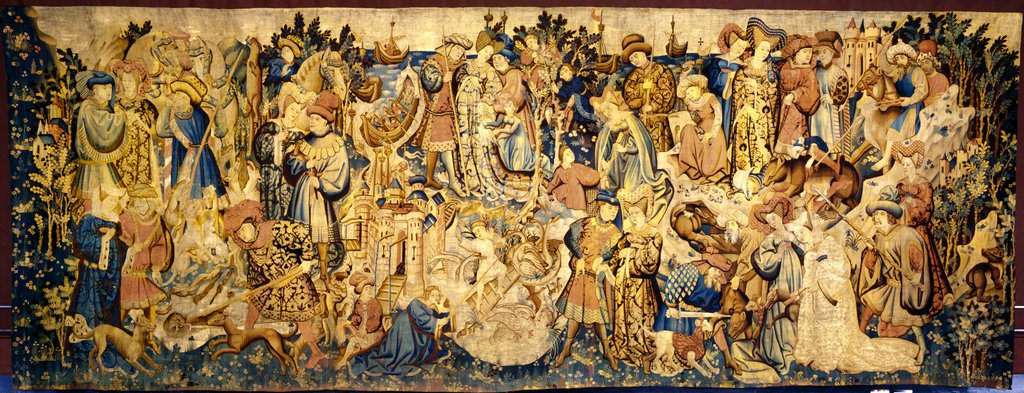 Detail of Devonshire Hunting Tapestry by Unknown