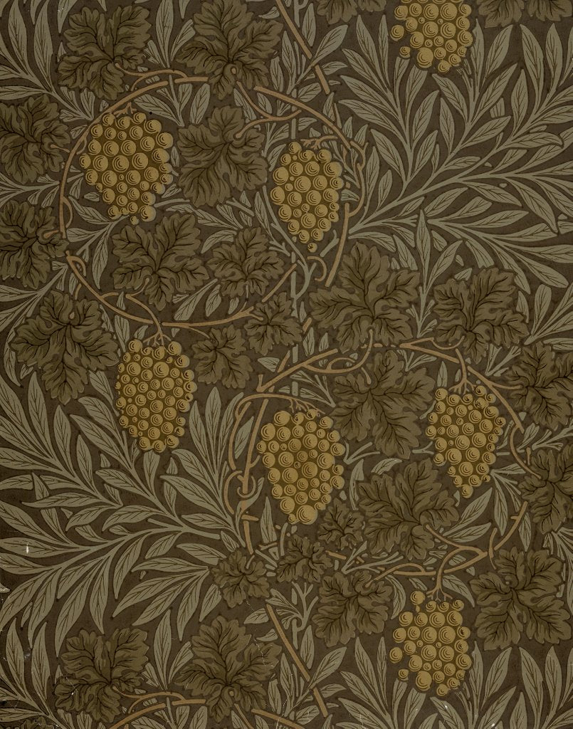 Detail of Vine wallpaper by William Morris