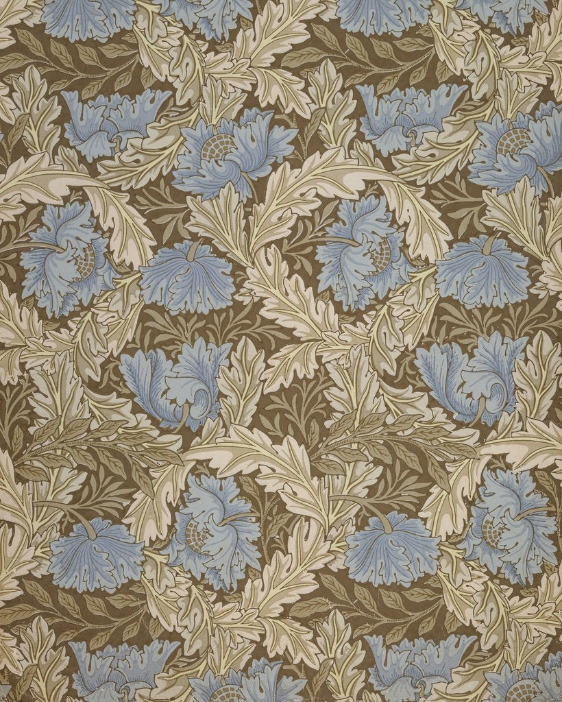 Detail of Wreath wallpaper by William Morris