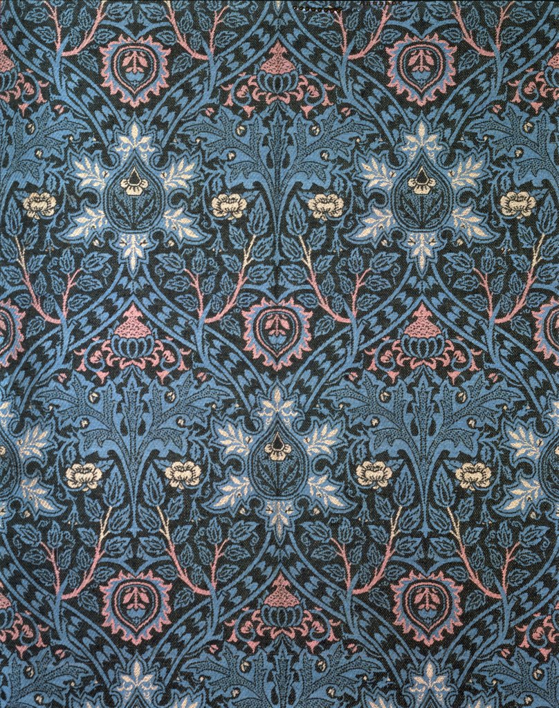 Detail of Isaphan furnishing fabric by John Henry Dearle