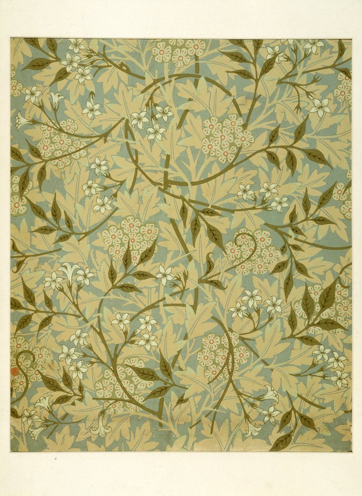 Detail of Jasmine wallpaper by William Morris