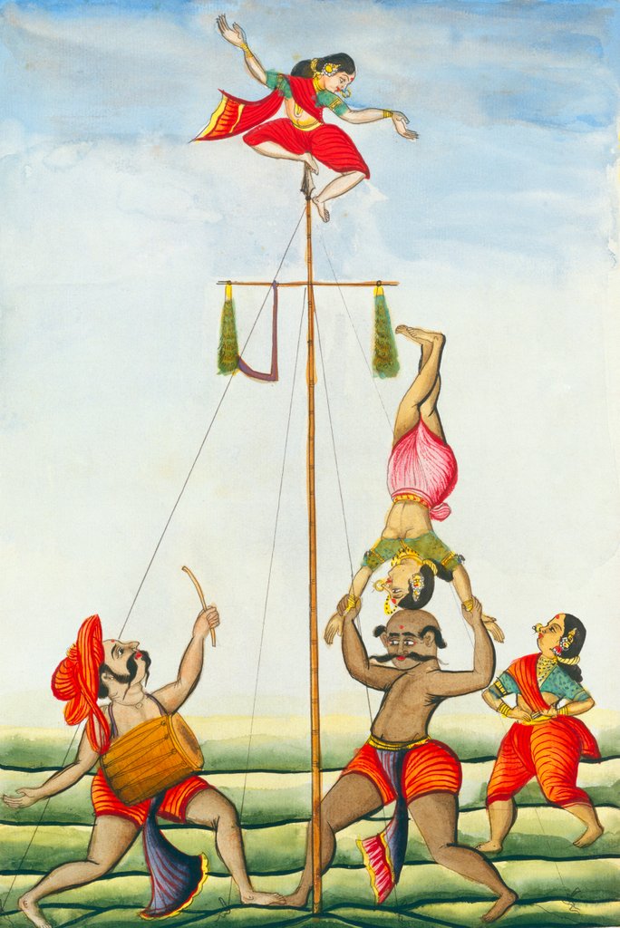 Detail of Acrobats by Unknown
