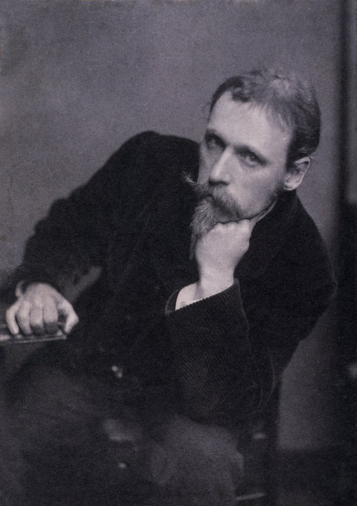 Detail of Portrait of Walter Crane by Frederick Hollyer