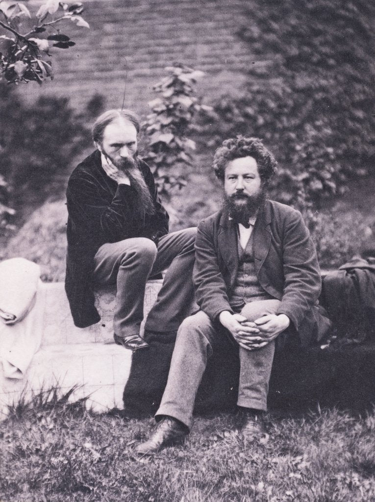 Detail of Sir Edward Burne-Jones & William Morris by Frederick Hollyer