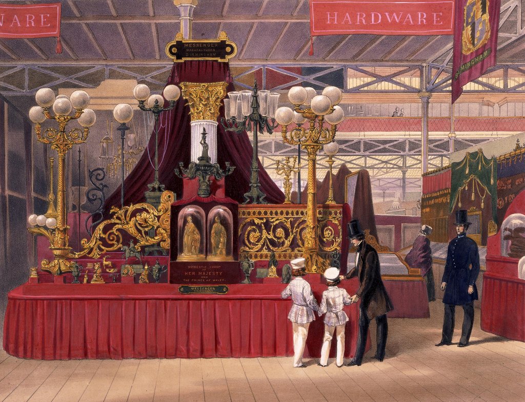 Detail of Part of the Birmingham Court at The Great Exhibition of 1851 by Unknown