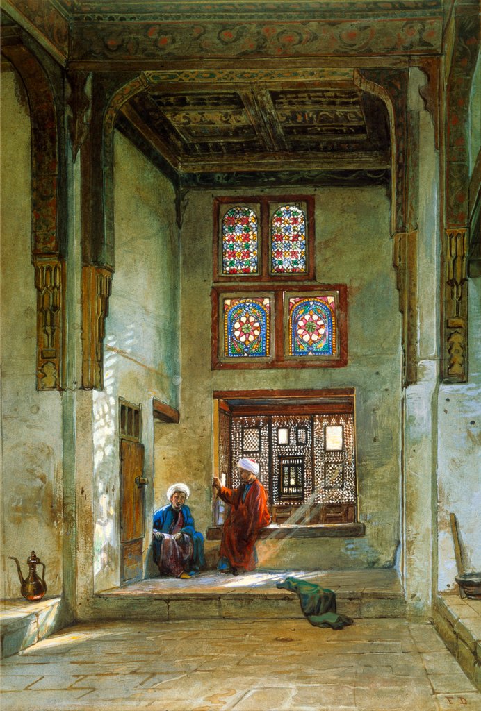 Detail of Reception room in the house of Raduan Bey by Frank Dillon