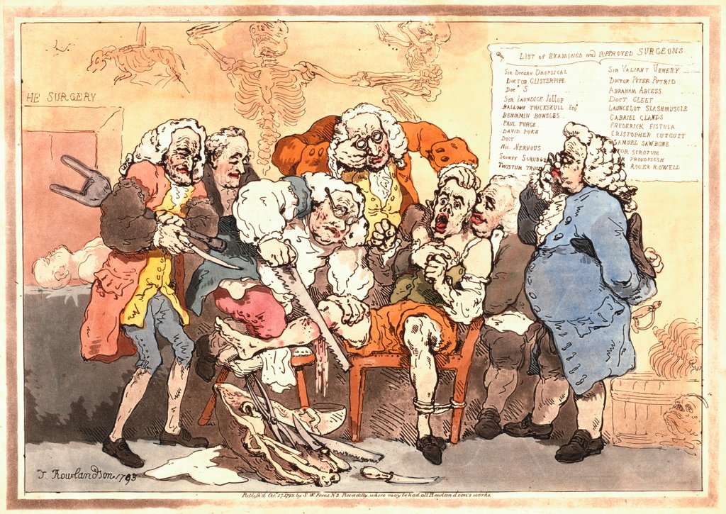 Detail of Amputation by Thomas Rowlandson