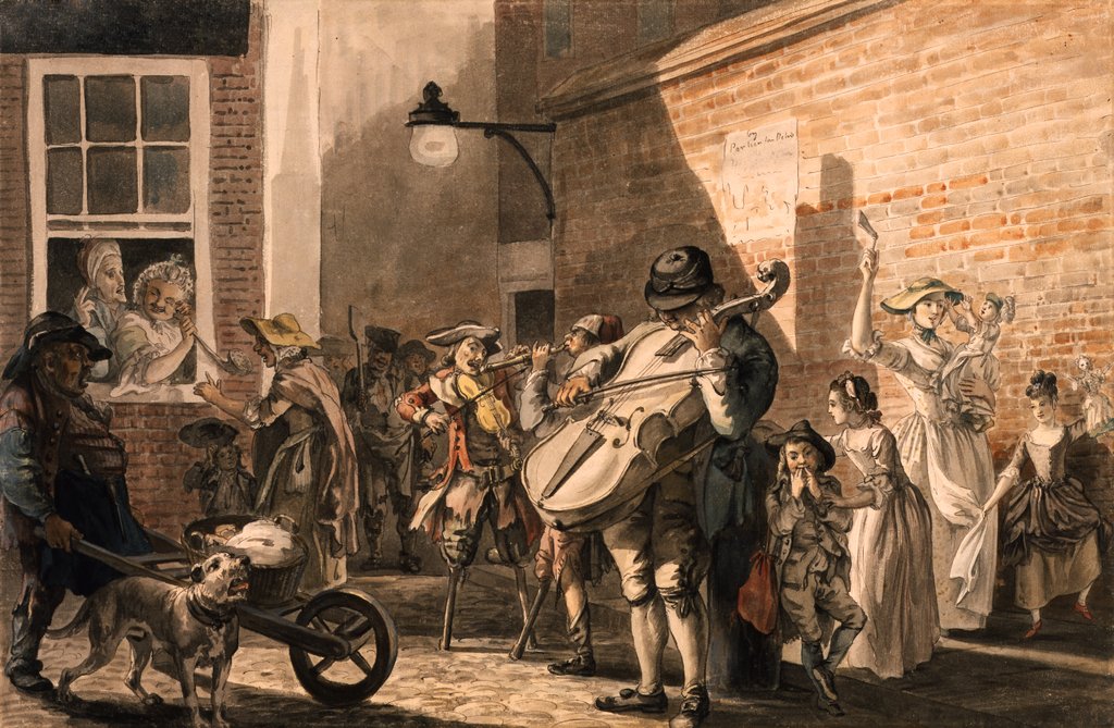 Detail of The Asylum for the Deaf by John Collet