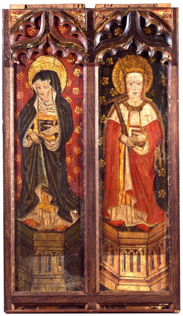 Detail of Two panels from a rood screen by Unknown