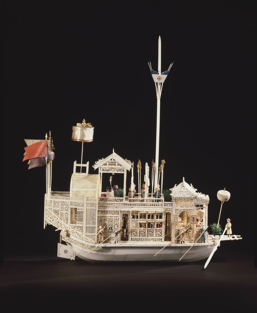 Detail of Mechanised model of a boat. Guangzhou, China, early 19th century by Unknown