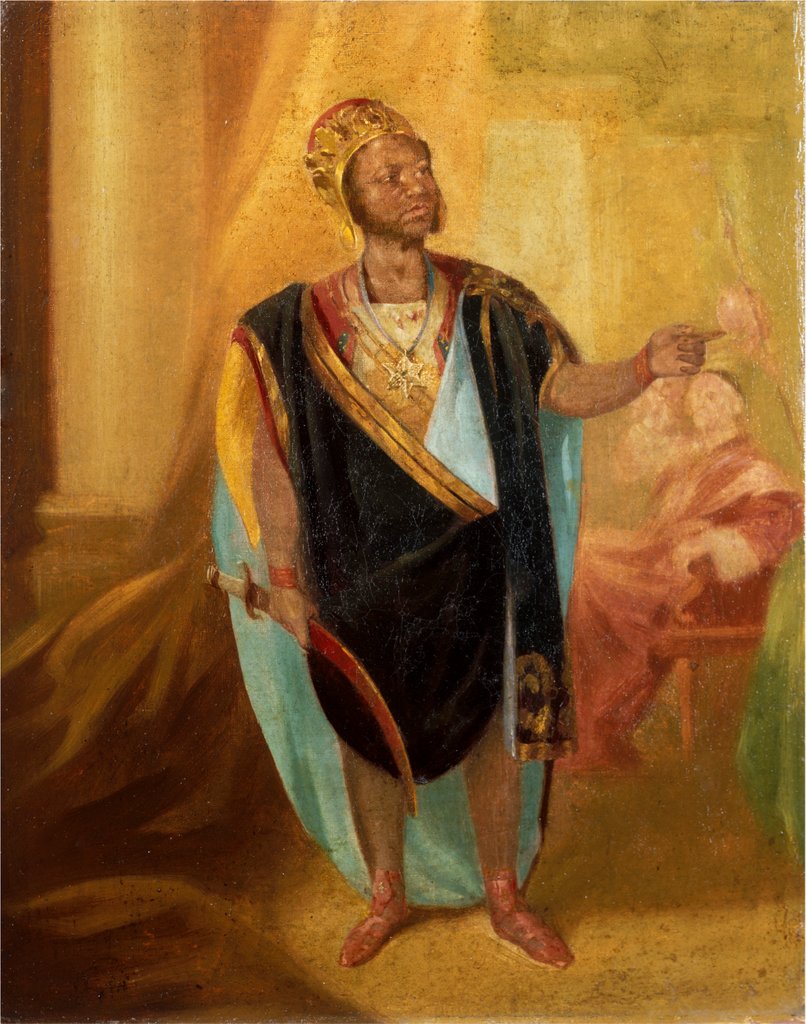 Detail of Ira Aldridge as Othello. England, mid-19th century by Unknown
