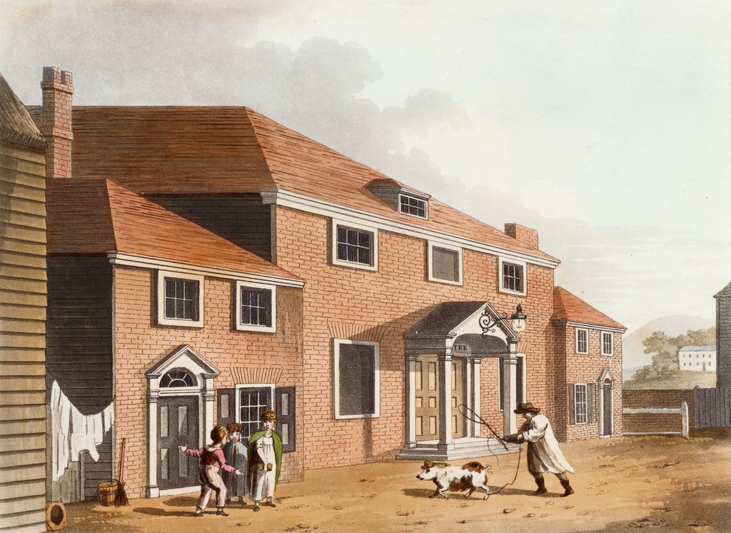 Detail of Lewes Theatre by T. Woodfall
