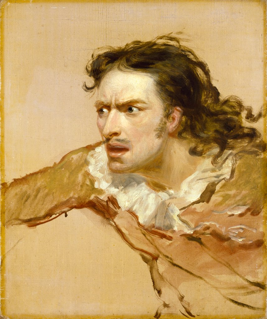 Detail of Edmund Kean in Philip Massinger's A New Way to Pay Old Debts by George Clint
