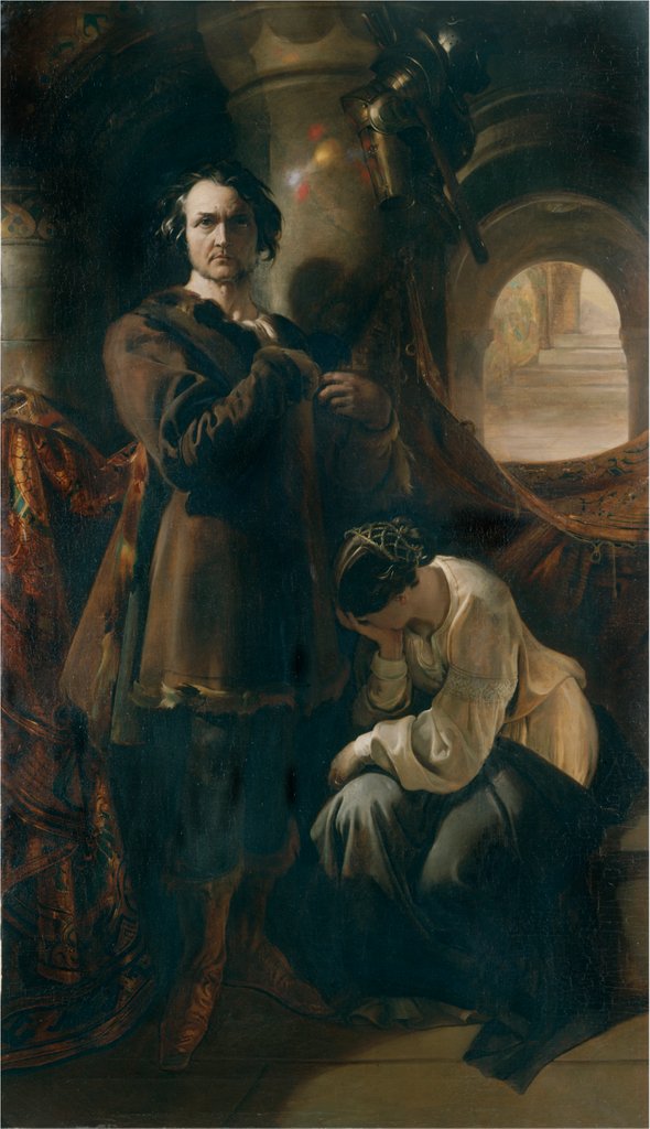 Detail of William Charles Macready as Werner by Daniel Maclise