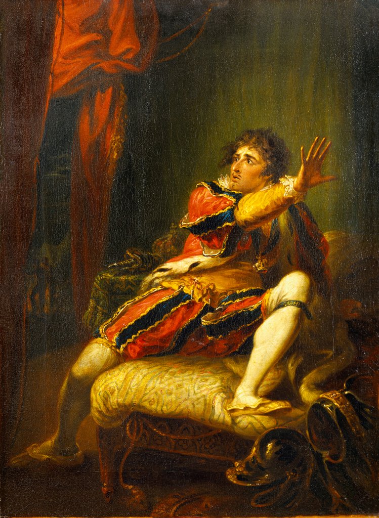 Detail of John Philip Kemble in Shakespeare's Richard III by William Hamilton