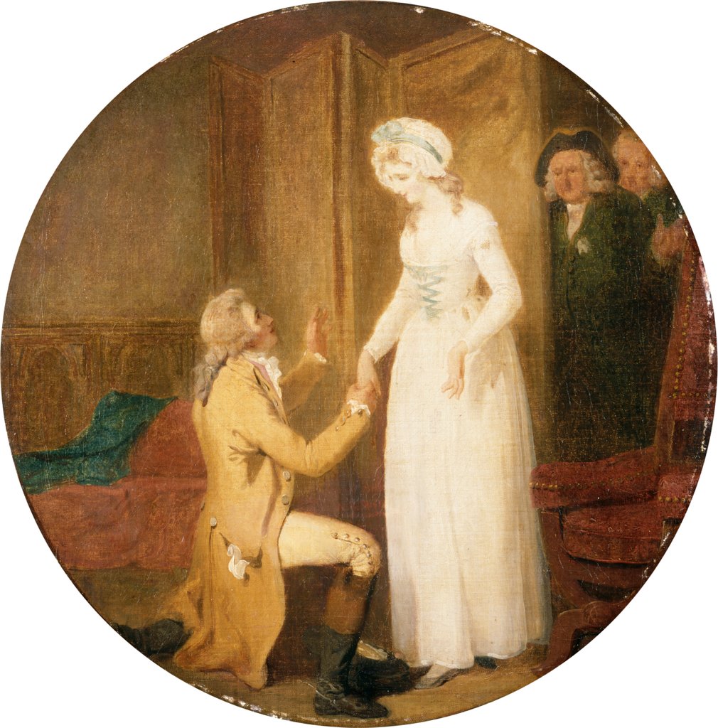 Detail of She Stoops To Conquer by Francis Wheatley