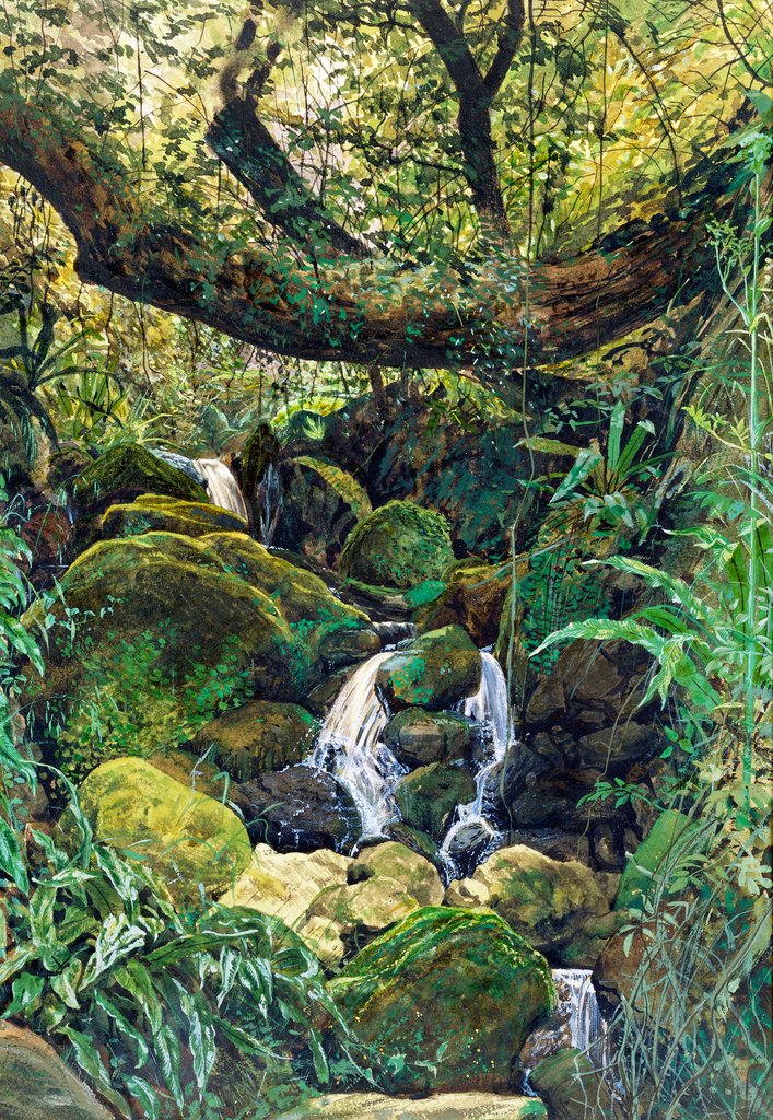 Detail of Landscape by Henry Alexander Bowler