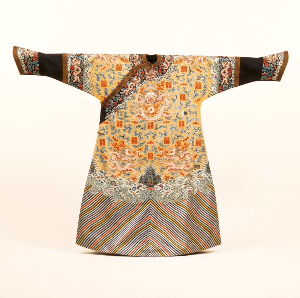 Detail of Empress' twelve-symbol Dragon Robe. Qing dynasty, China, 19th-20th century by Unknown