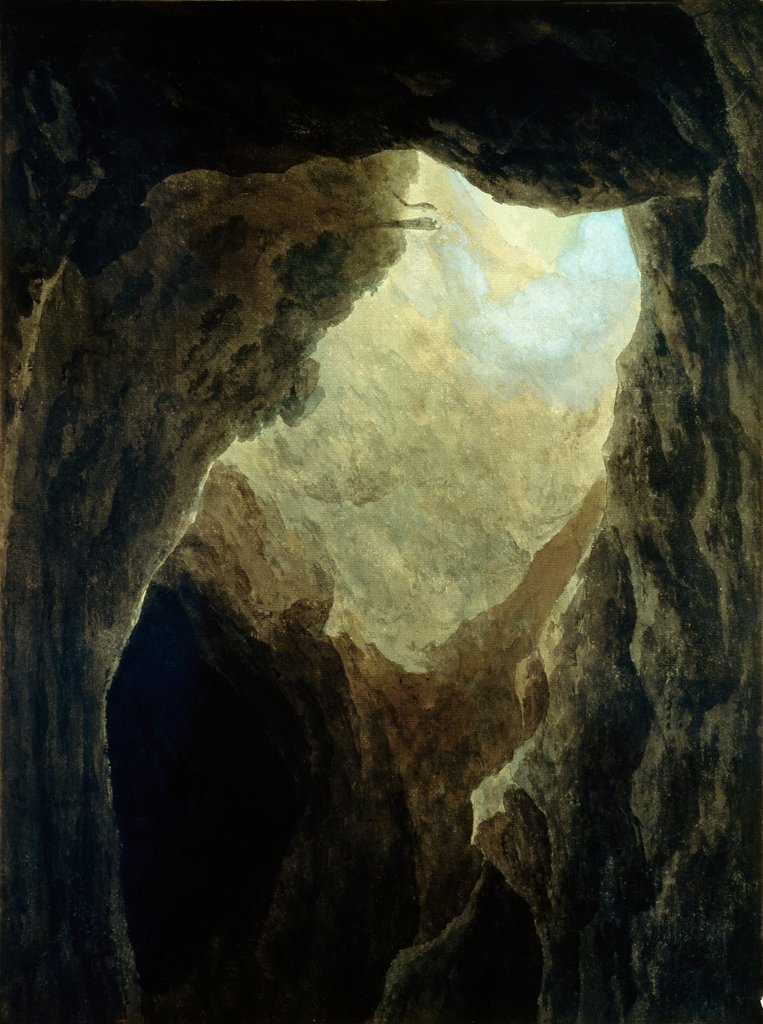 Detail of A Cavern in the Campagna by John Robert Cozens