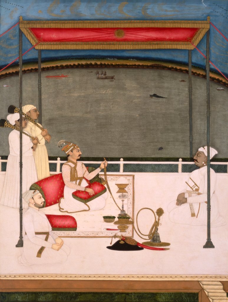 Detail of Portrait of Nawab Mir Qasiun Ali Khan by Unknown