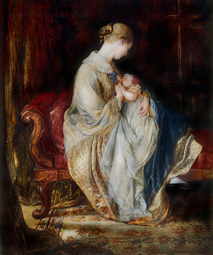 Detail of The Young Mother by Charles West Cope