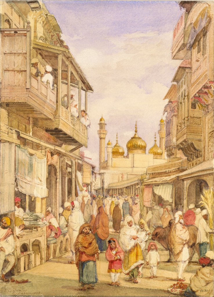 Detail of A Street In Lahore by William Carpenter