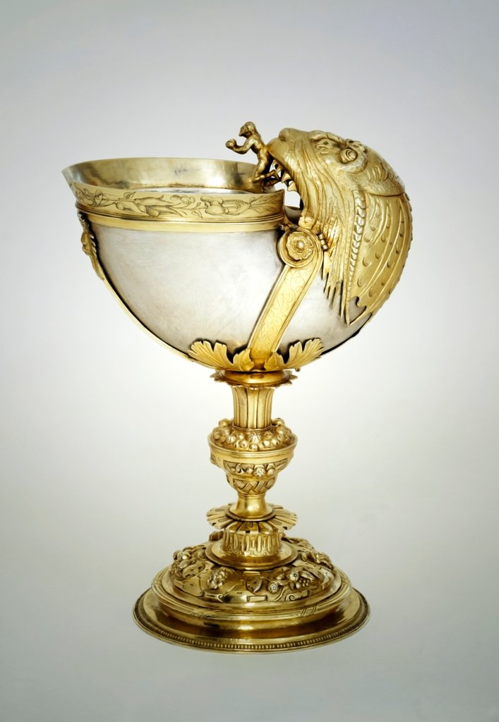 Detail of Nautilus Cup. London, mid-16th century by Affabel Partridge