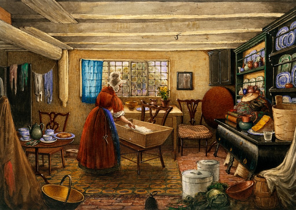 Detail of The Kitchen at Elmswell Manor House, York by Mary Ellen Best