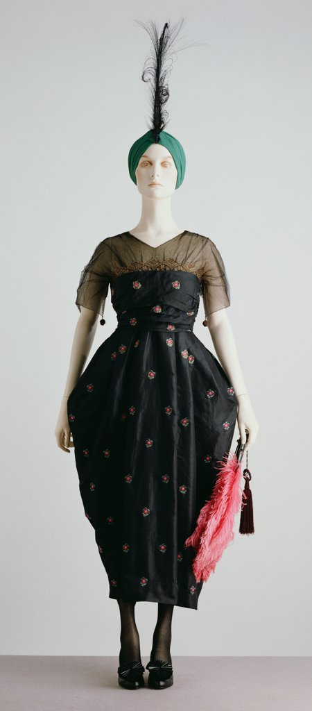 Detail of Evening Dress with hobble skirt. France, 1916 by Unknown