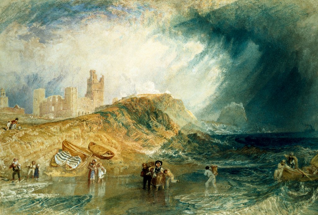 Detail of Holy Island, Northumberland by Joseph Mallord William Turner
